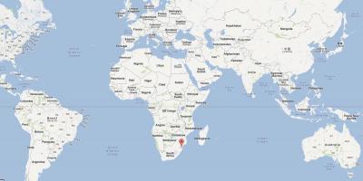 Suazi na mapie świata